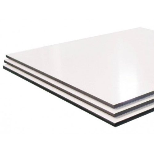 Kompozit alumínium tábla 1 oldalon fehér (3 x 1500 x 3050 mm) 0,21 mm alumínium héjazattal