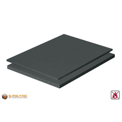 Dekortábla Tömör PVC 3 mm vastag (3 x 1014 x 2050 mm) Sötét szürke