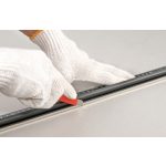Vonalzó acélbetétes alu ujjvédős TAJIMA 30 cm-es