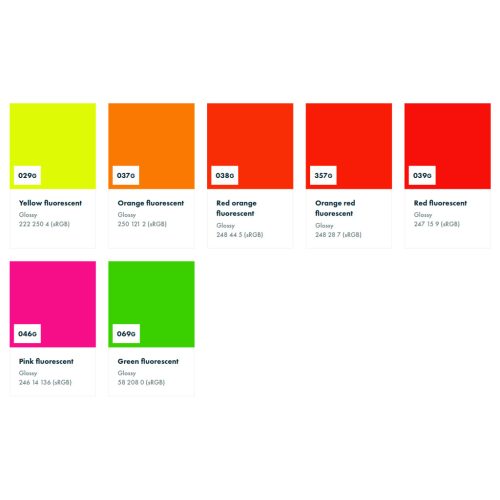 ORACAL 6510 Fluor 126 cm széles vinyl öntapadó fólia méterenként