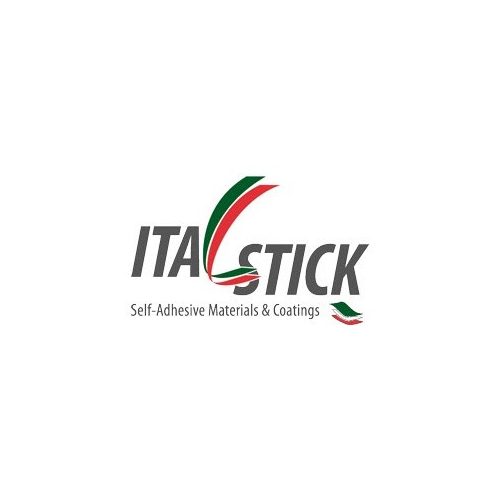 ITALSTICK ItalCoat Plus Félfényes fehér íves papír öntapadó erős ragasztós riccelt hátoldallal B/2 méretben (500 x 700 mm)