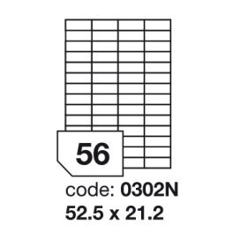   Matt Univerzális Papír Öntapadós Etikett Címke 52 db 52,5x21,2 mm / A4 íven (100 ív)