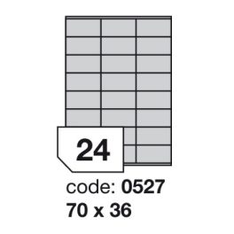   Matt Univerzális Papír Öntapadós Etikett Címke 24 db 70x36 mm / A4 íven (100 ív)